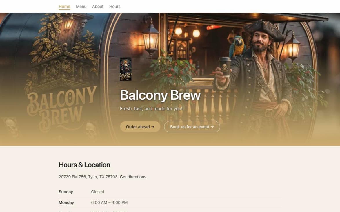 Balcony Brew running on Fliquids